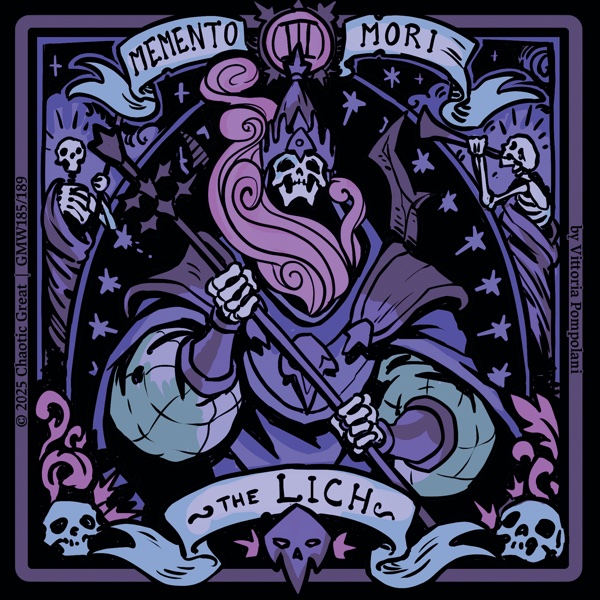 The Lich - Memento Mori - illustrated by Vittoria Pompelani