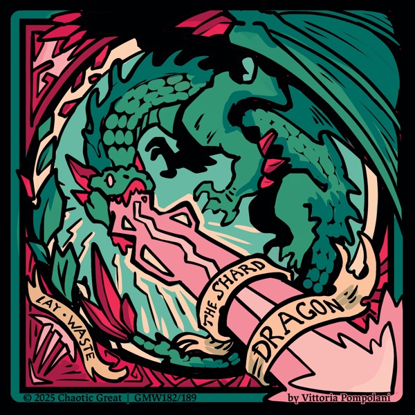 The Shard Dragon - illustrated by Vittoria Pompelani
