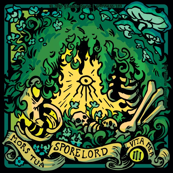 Sporelord tarot - illustrated by Vittoria Pompelani